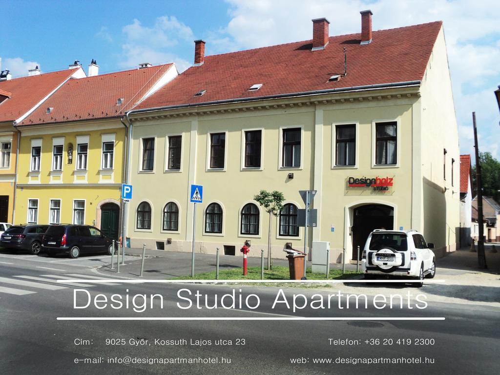 Hotel Designholz Studio Apartman Győr Exterior foto
